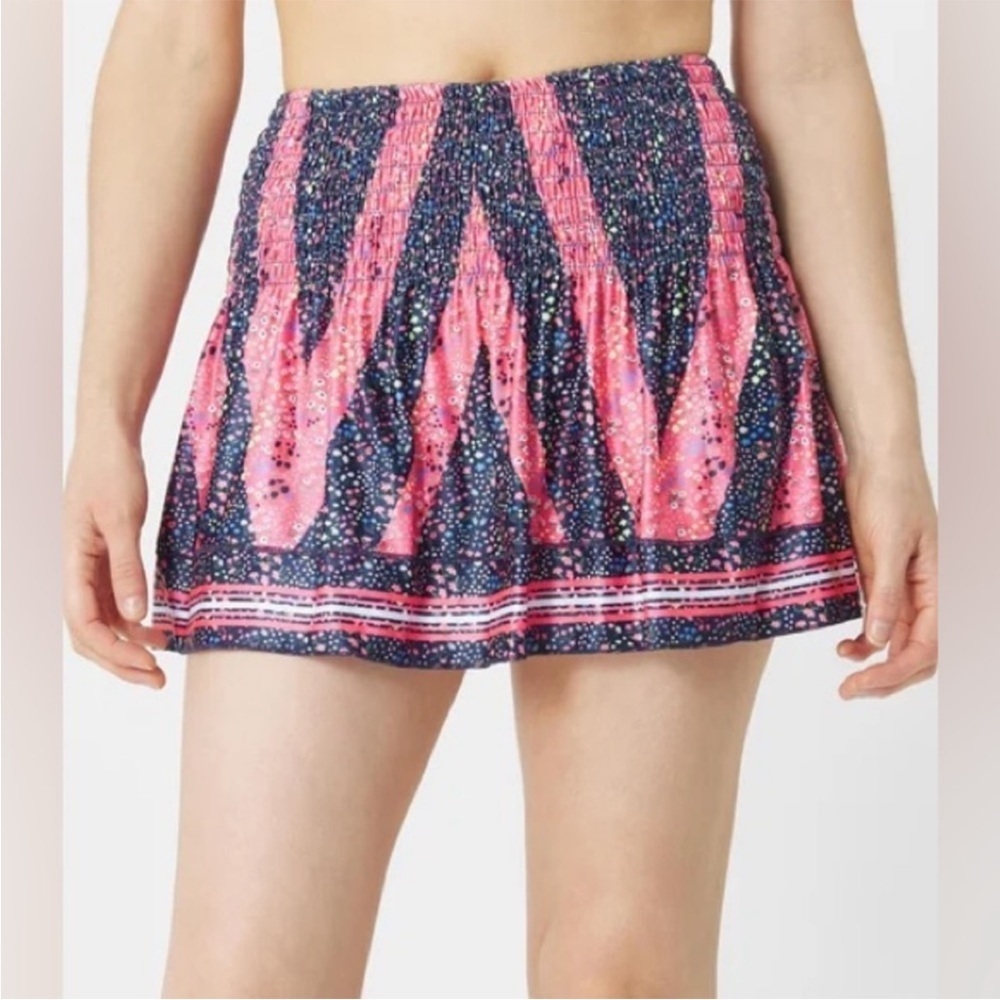 Lucky in Love Women's Long Flower Power Smocked Skirt